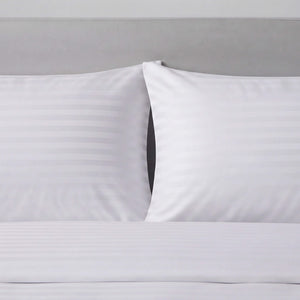 1cm striped sateen pillowcase made from cotton