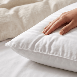 CVC stripe sateen pillow cover for bedding