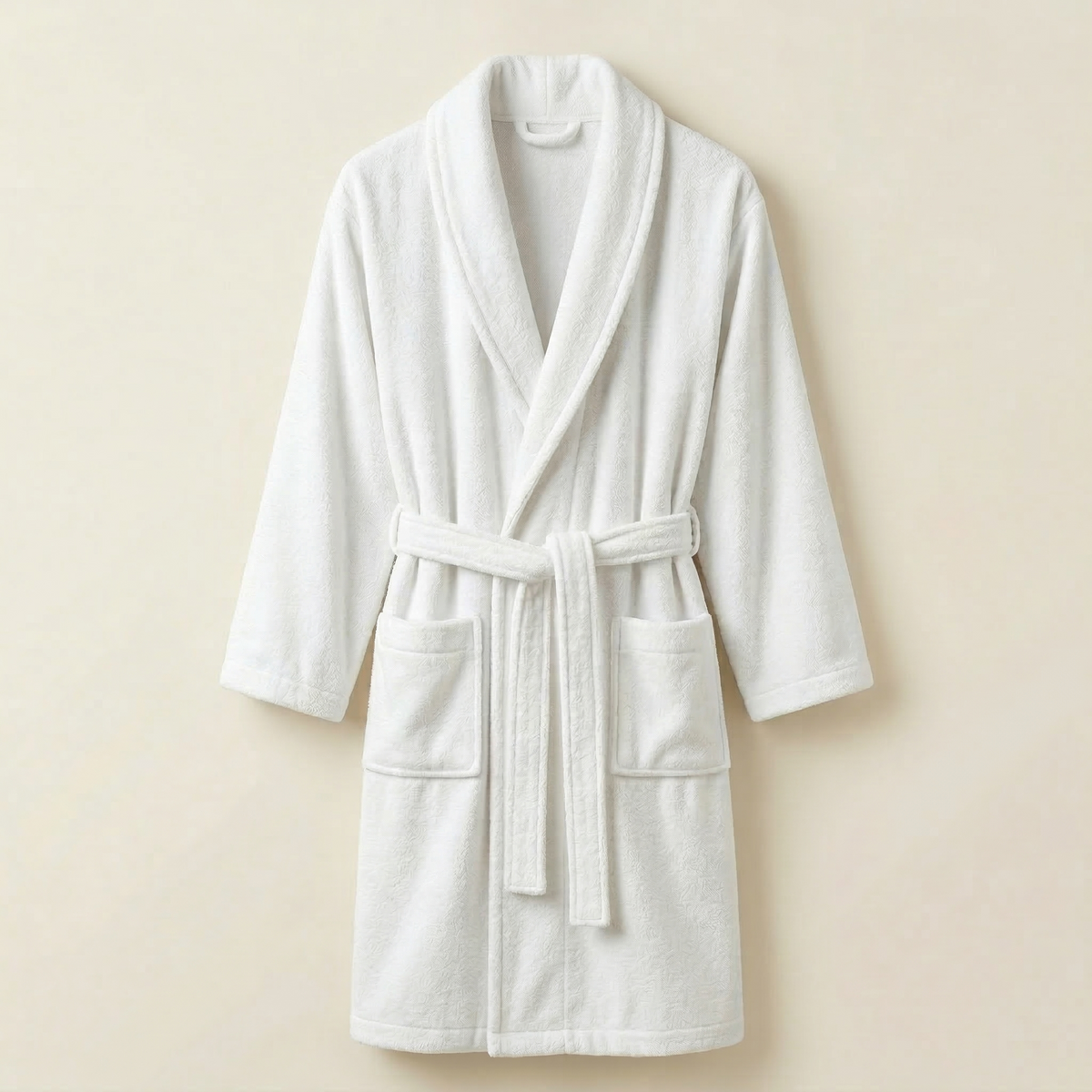 Unisex Shawl Collar Terry Bathrobe