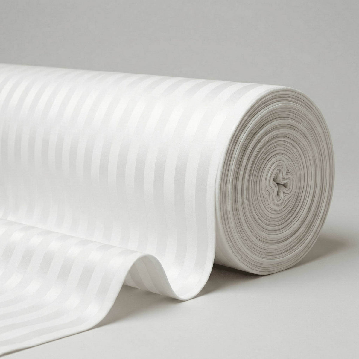 buy luxury stripe sateen fabric roll for hotel bedding