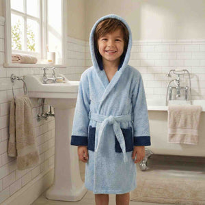 Absorbent Organic Cotton Kids Bathrobe