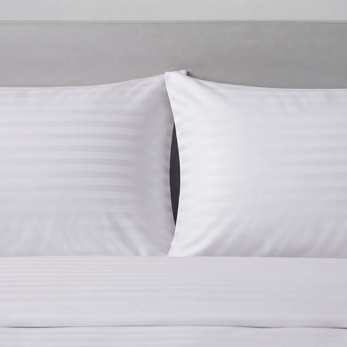 1cm striped sateen pillowcase made from cotton