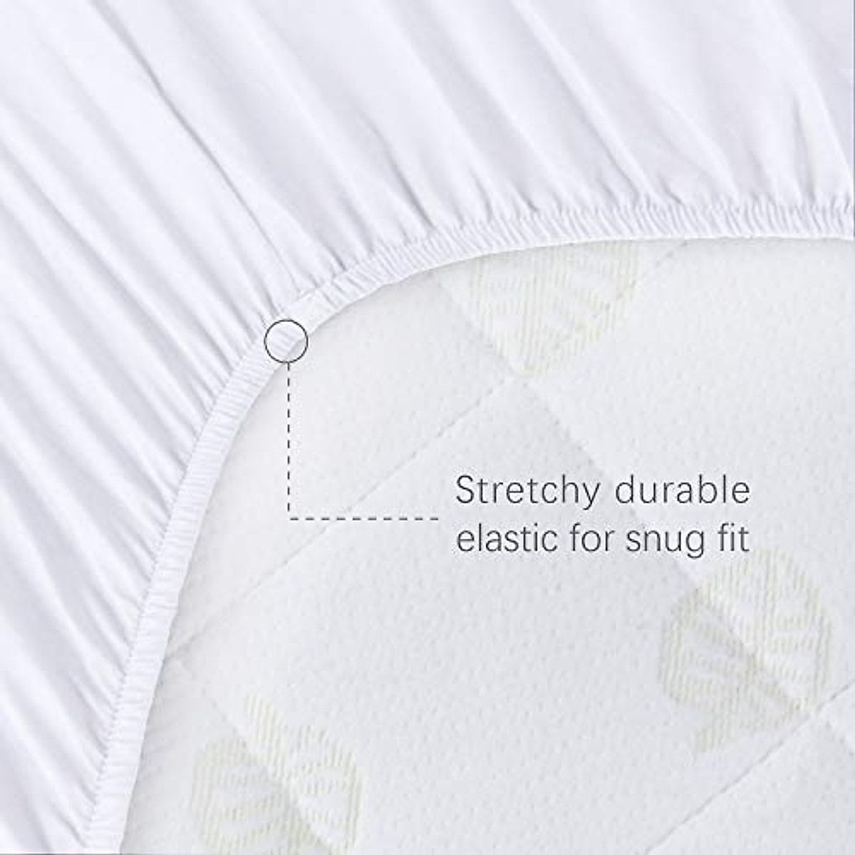 waterproof terry fitted mattress protector